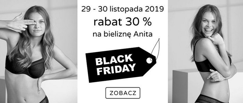 black friday rabat 30 % na bieliznę Anita